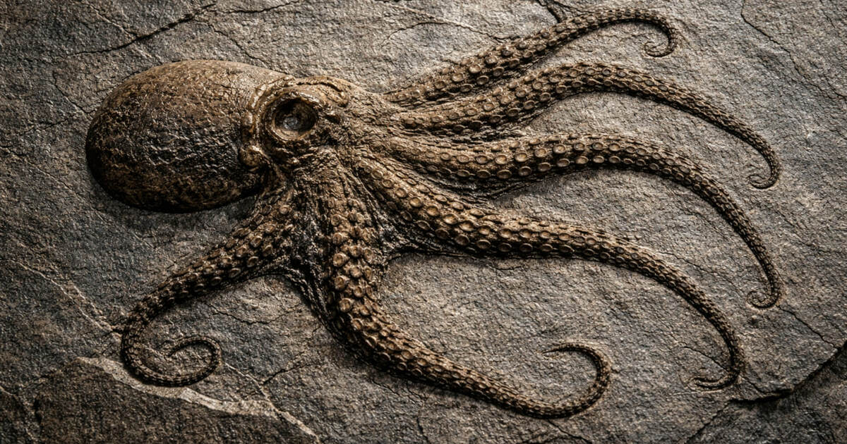 Древнейшую окаменелость «осьминога» признали отпечатком тела наутилуса Учёные из Европы и США выяснили, что окаменелос...