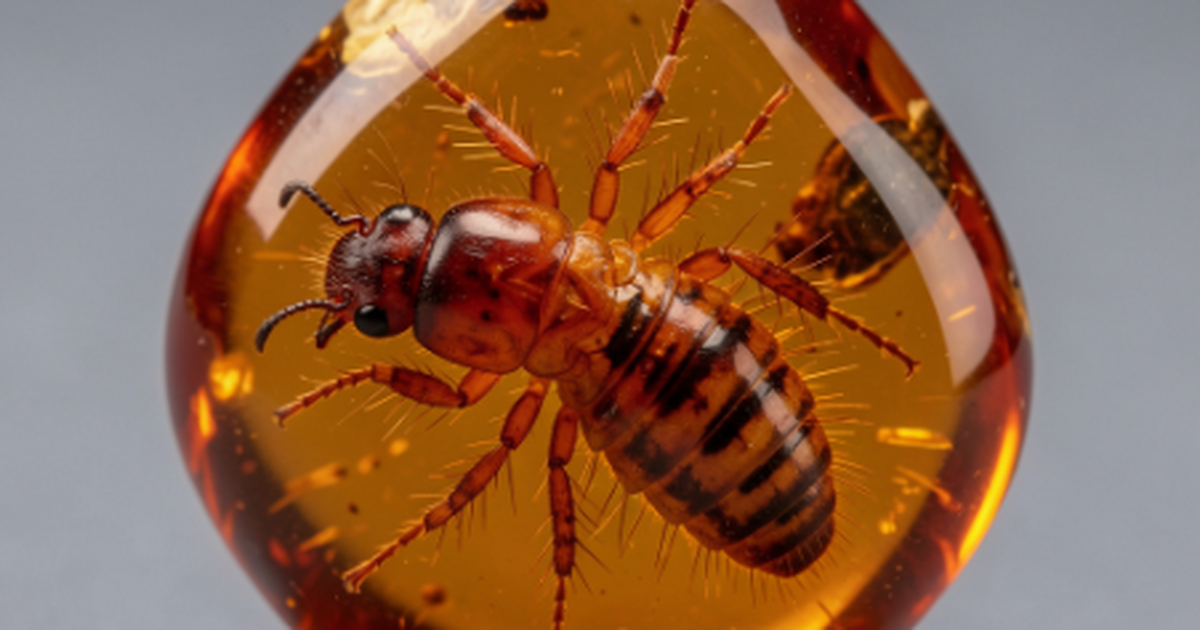 Муравья возрастом 40 млн лет обнаружили в янтаре из коллекции Гёте Немецкие ученые нашли муравья, жившего около 40...