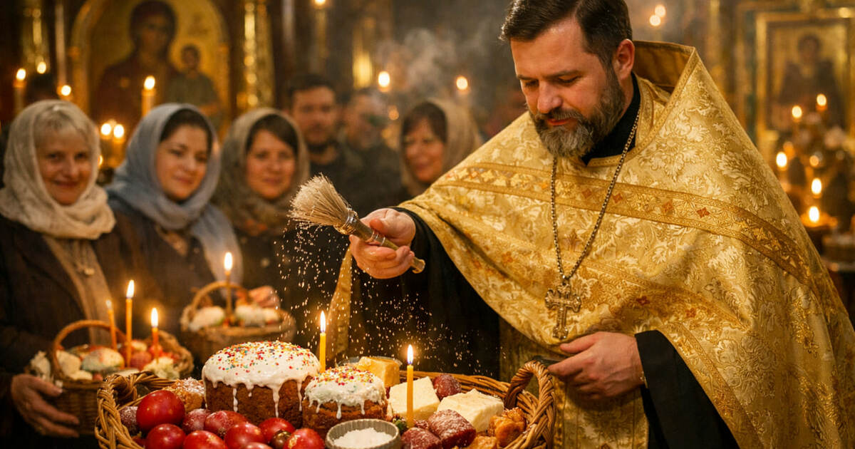 В РПЦ разъяснили правила освящения пасхальной к...