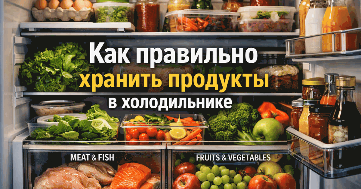 До 30–40% еды в доме выбрасывается не из-за сро...