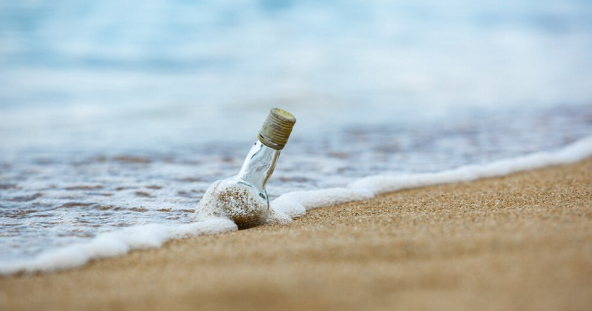 На побережье Новой Зеландии обнаружили бутылку ...