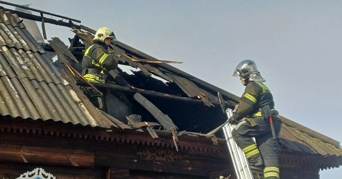 Пожар произошел в селе Старая Рачейка