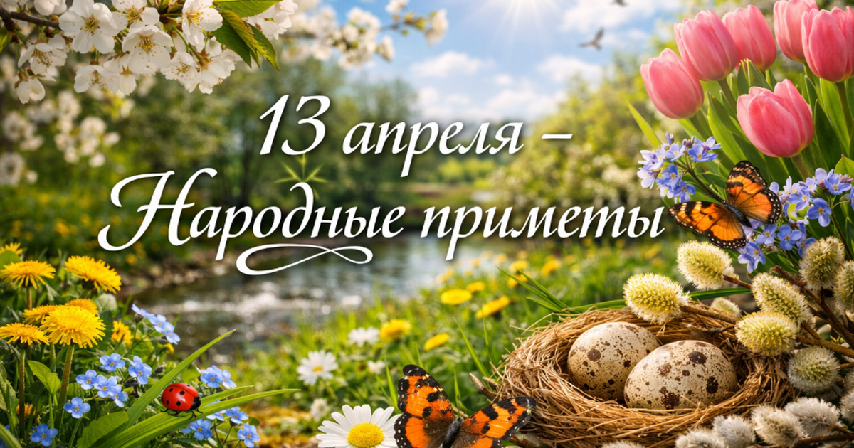 13 апреля: приметы на деньги, семью и урожай 13...