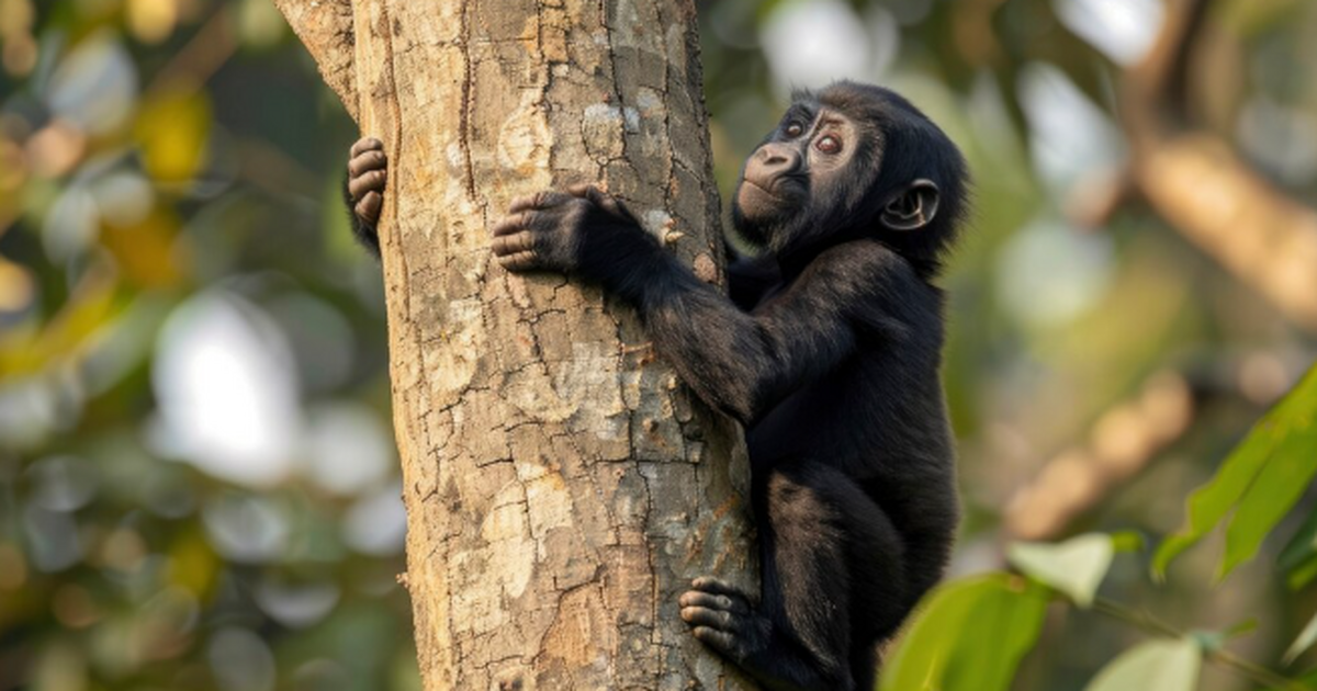 Шимпанзе увлеченно коллекционируют кристаллы, к...