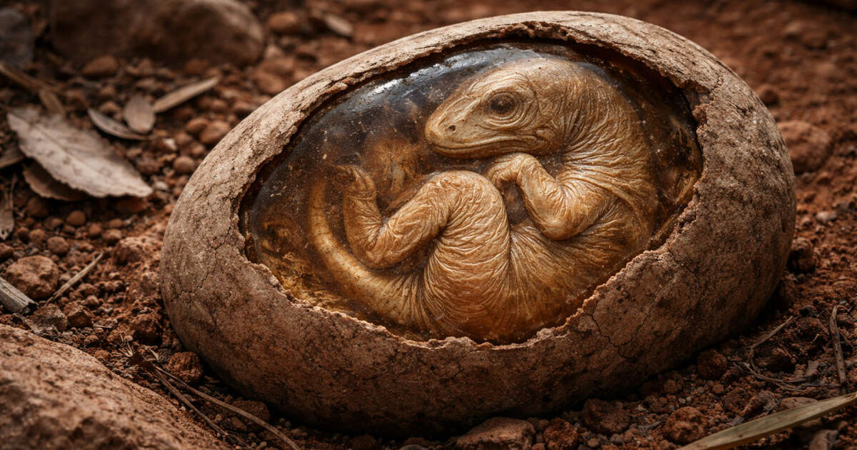 В бассейне Кару обнаружено яйцо дицинодонта с э...