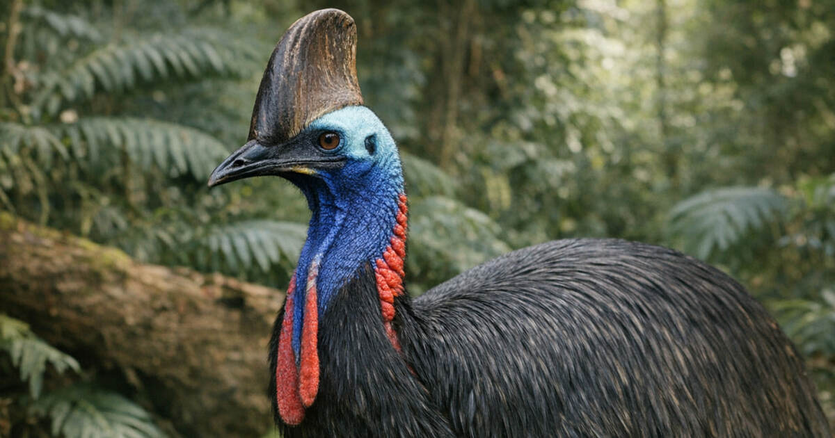 У казуара на голове нашли светящийся под УФ странный «шлем» У казуаров обнаружили светящийся под ультрафиол...
