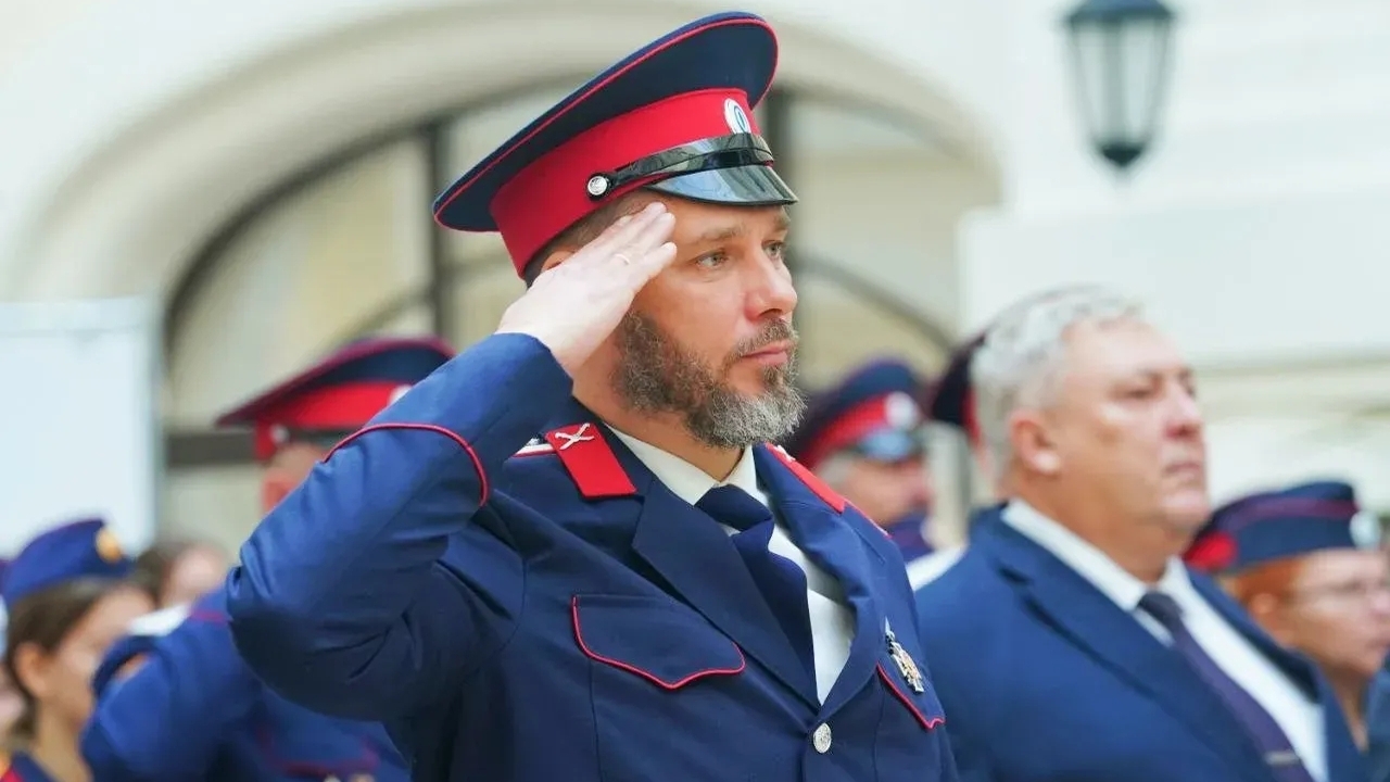 Представители Волжского казачьего общества из С...