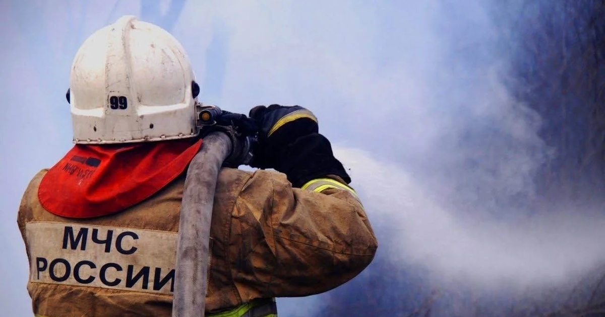 В Кинельском районе Самарской области загорелся...