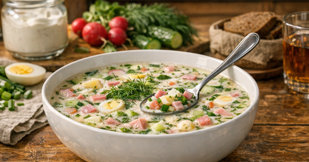 Окрошка, как у бабушки: секрет вкуса в одной де...