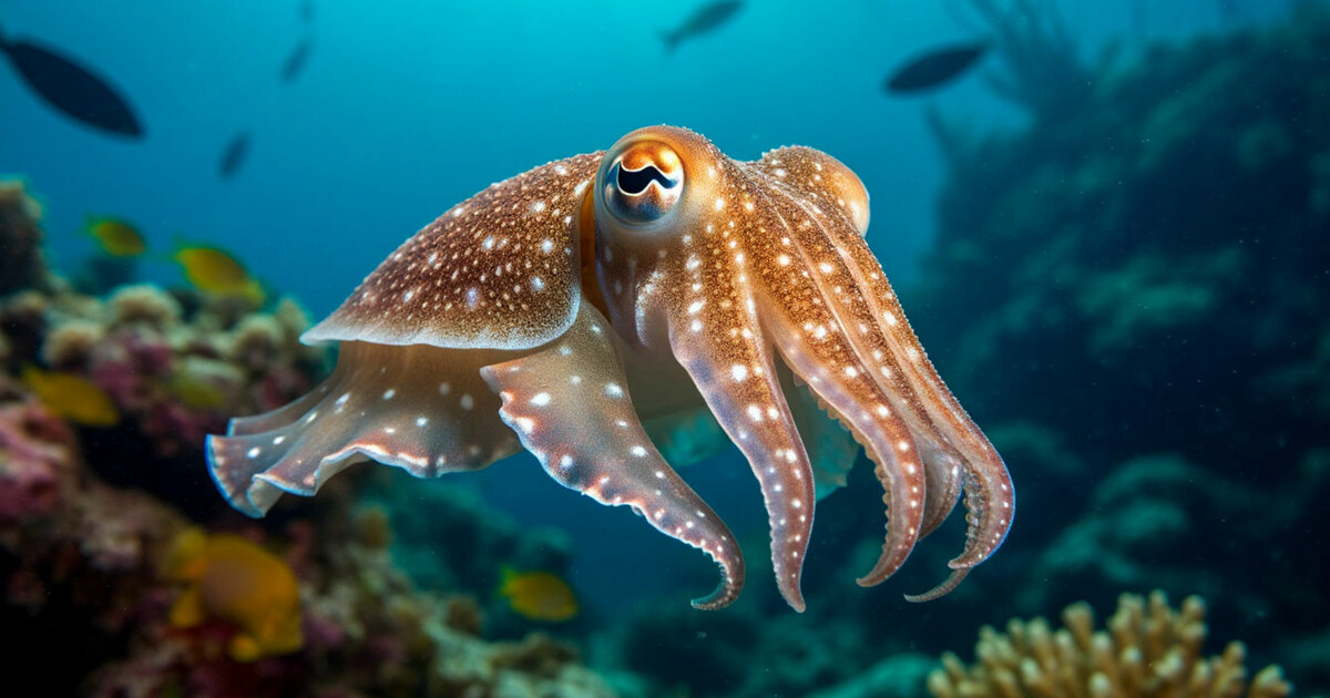 PNAS: каракатицы скручивают свет для брачных сигналов и привлечения партнера Исследование показывает, как каракатицы использ...