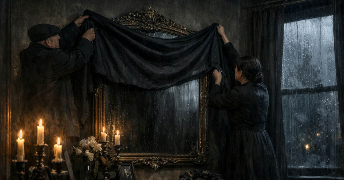 Священник разъяснил, что обычай завешивать зерк...