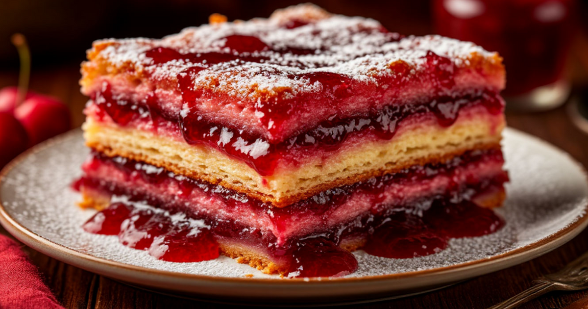 Простой пирог с вареньем, который всегда получа...