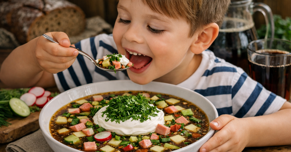 Идеальная окрошка на квасе: вкус, который не на...