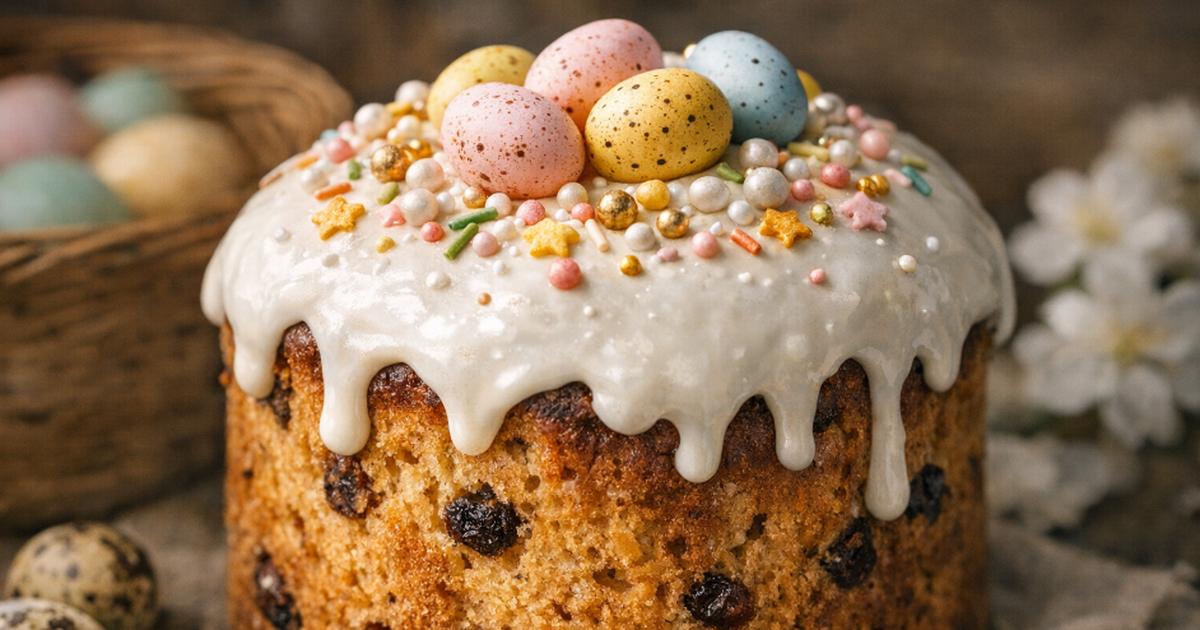 Глазурь для кулича без яиц: держится идеально и...