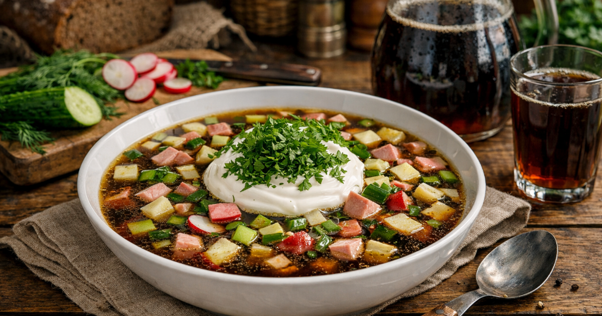 Окрошка, которая всегда получается идеальной: п...