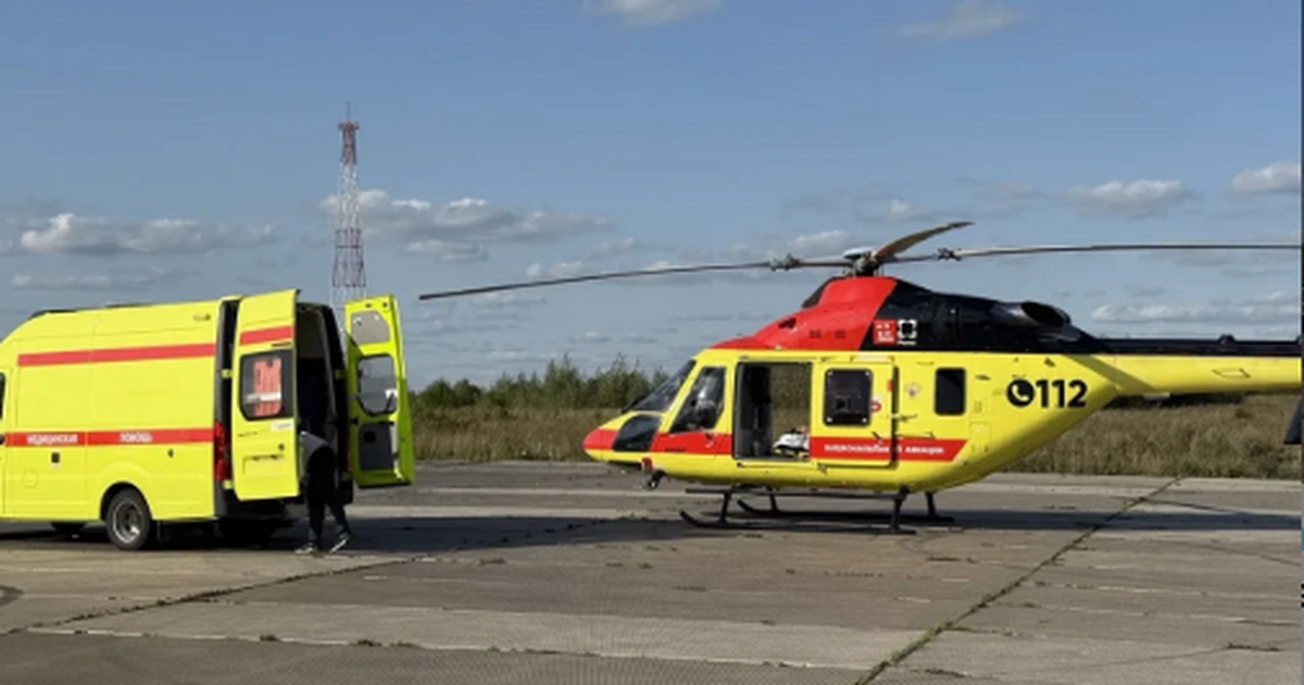 Перевозка осуществлялась на вертолёте «Ансат»