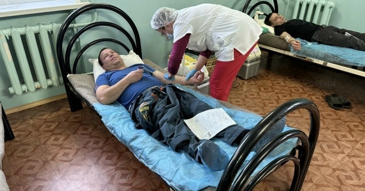 Банк крови был пополнен на 10 литров