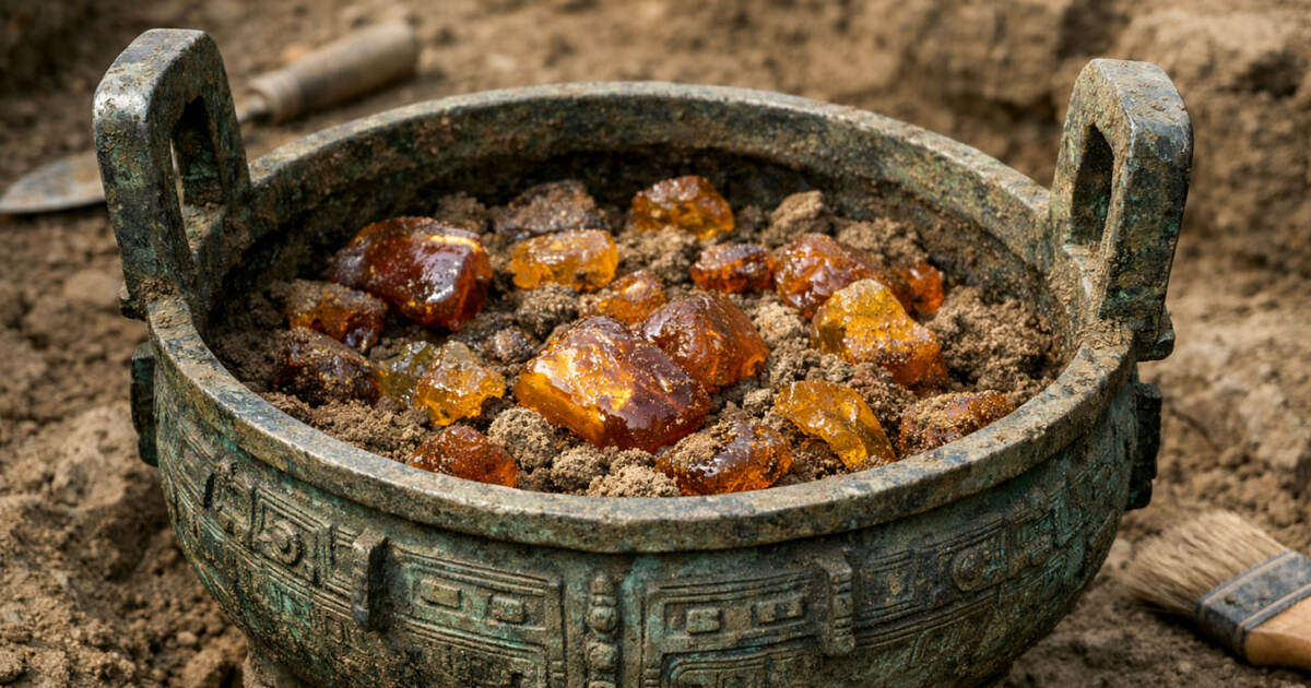 В древних китайских котлах нашли остатки редкой амбры Китайские учёные нашли в бронзовых котлах эпохи...