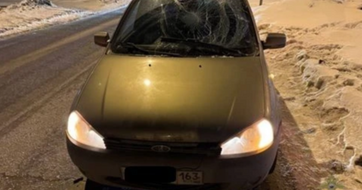 Lada Kalina сбила 30-летнего пешехода