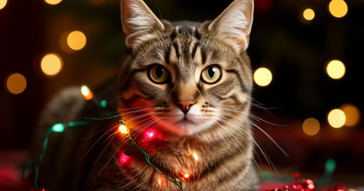 Как уберечь кошку и дом от пожара на Новый год ...