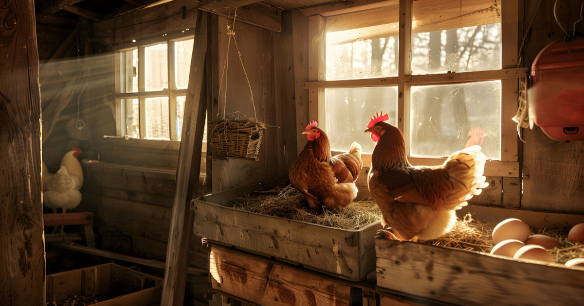 Чесание, выщип перьев и беспокойство у кур чаще...