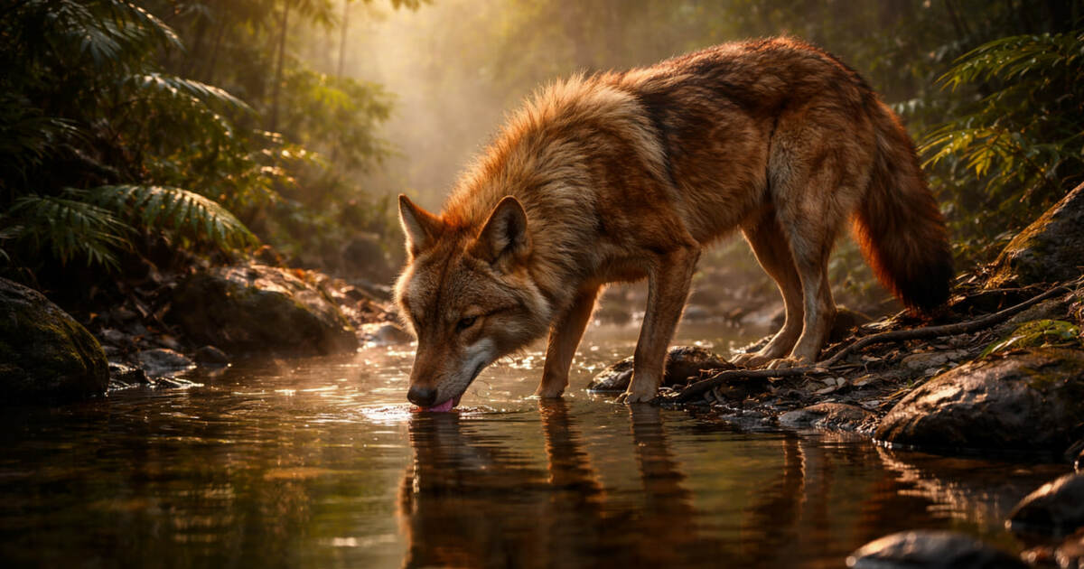 Красного волка снова заметили во Вьетнаме впервые за 20 лет Зоологи впервые за 20 лет зафиксировали красног...