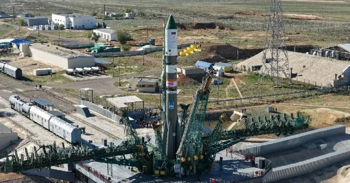 Подготовка грузового корабля «Прогресс МС-34» н...