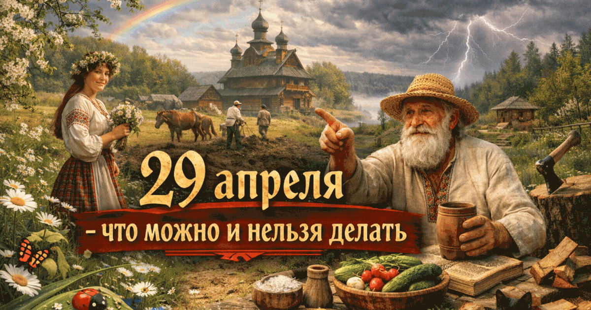 29 апреля в народном календаре считается днём, ...