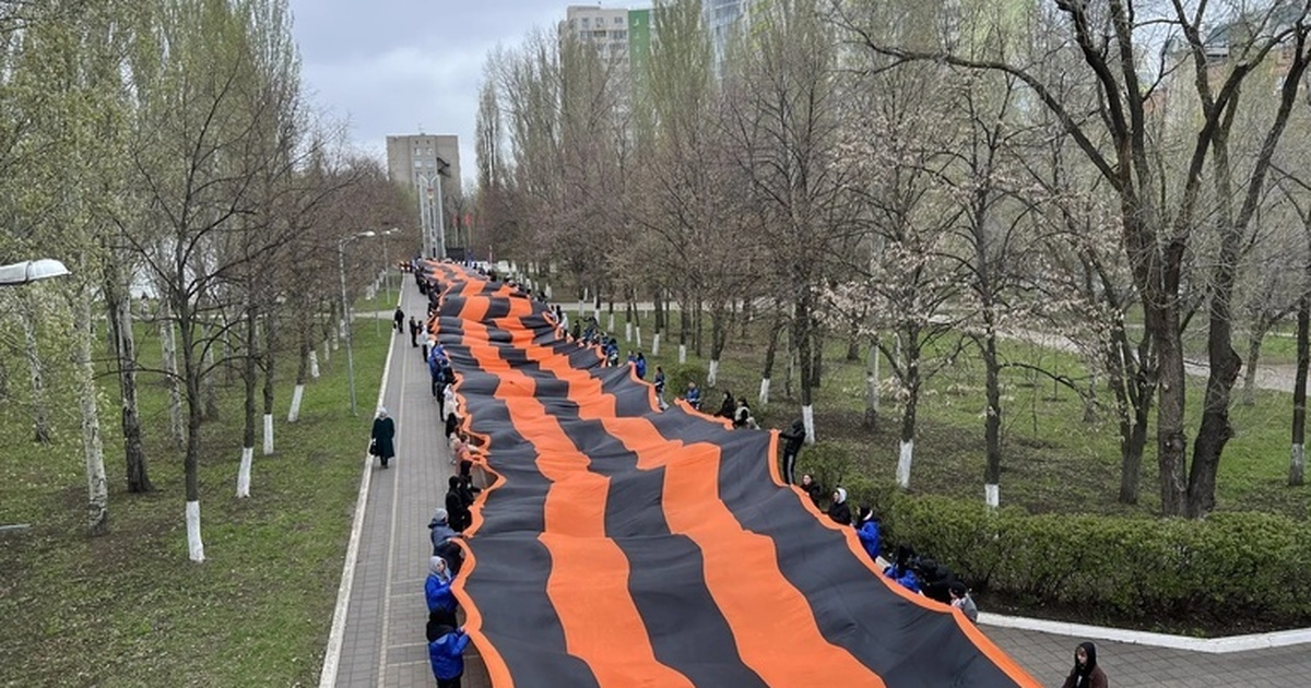 Акция стала частью кампании «Георгиевская лента...