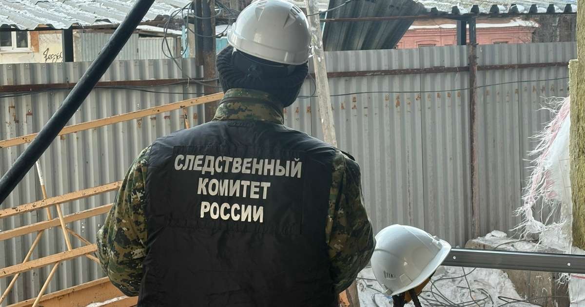 На стройплощадке оборвался трос люльки