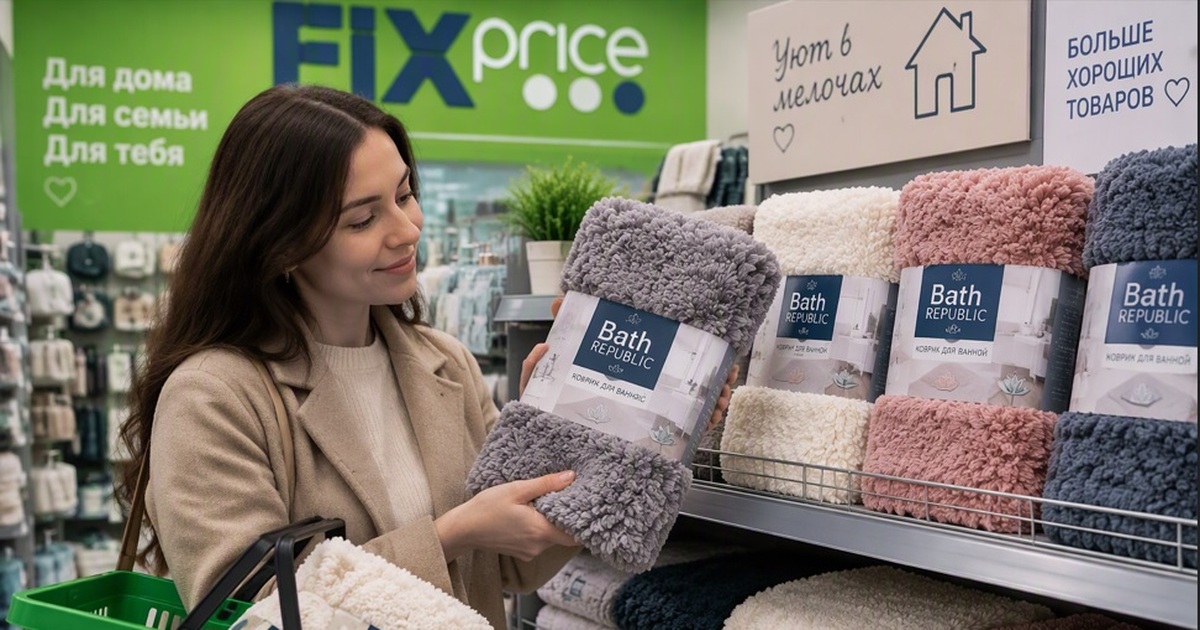 В Fix Price нашёлся мягкий коврик 80&times;50 с...