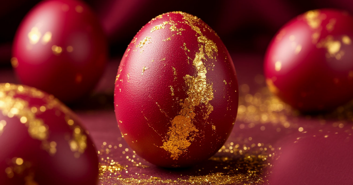 Яйца в цвете вина: тренд Пасхи 2026, который по...