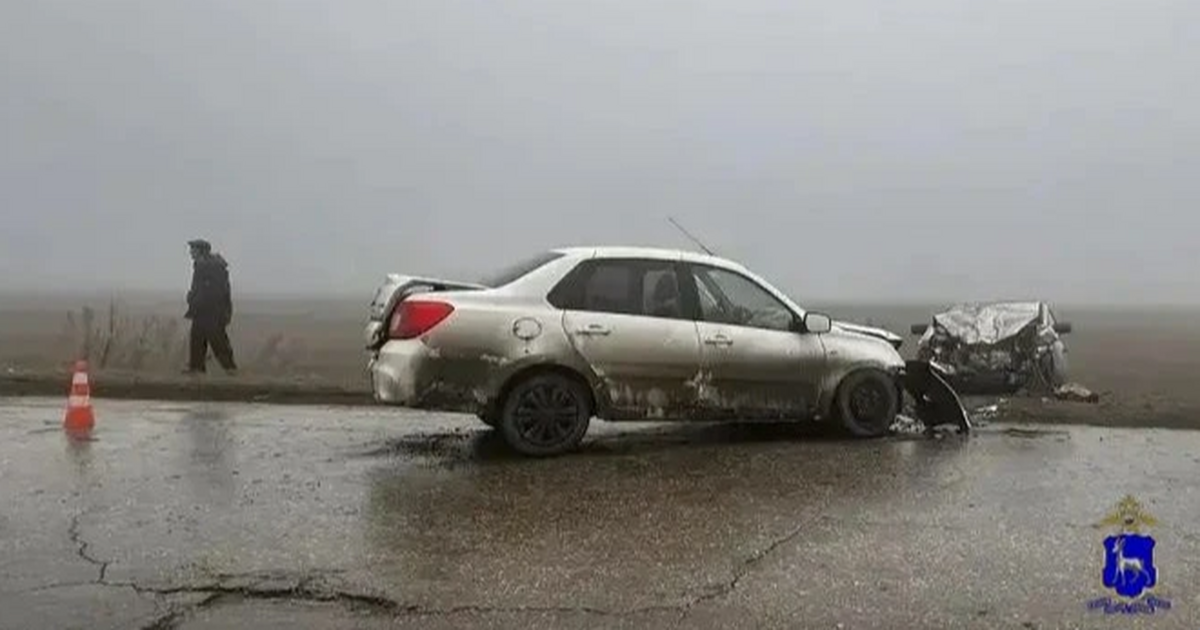 Произошло столкновение автомобилей Datsun on‑DO...