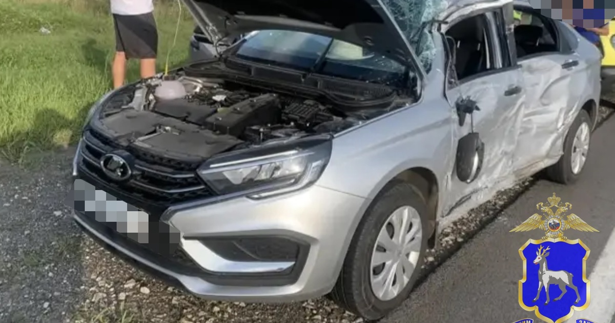 В Самарской области водитель LADA Vesta пострадала в ДТП с грузовиком Водитель LADA не подала сигнал перед началом ма...