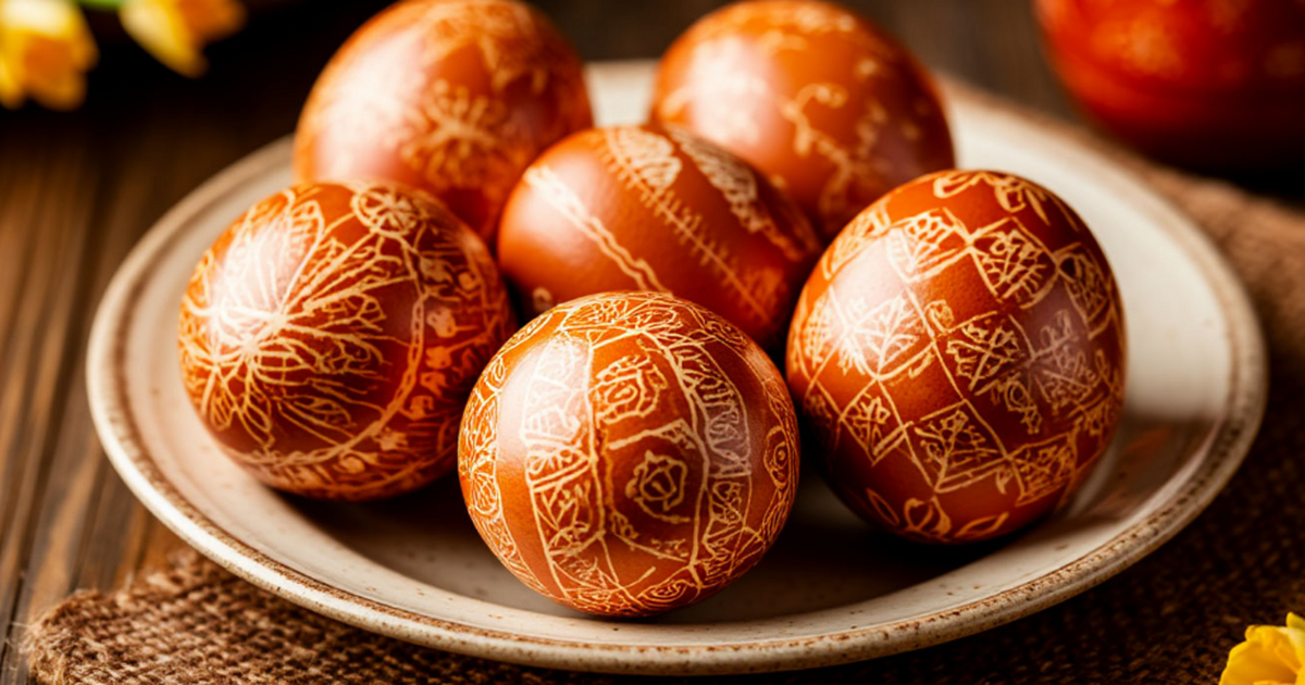 Пасхальные яйца без химии: кофейный способ удив...