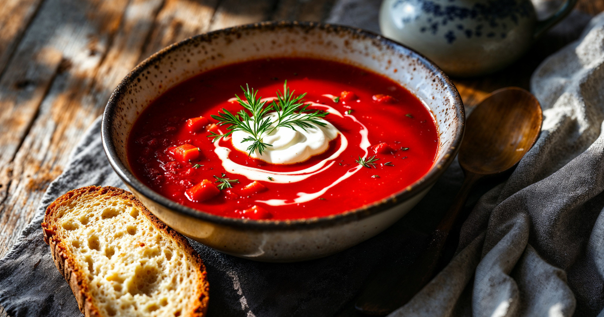 Бледный борщ больше не грозит: эти 3 хитрости сделают борщ рубиновым - без уксуса и химии Борщ не прощает «тяп‑ляп». Чуть нарушил техноло...