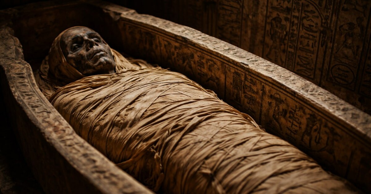 Во Вроцлаве в 2000-летней мумии ребёнка обнаруж...