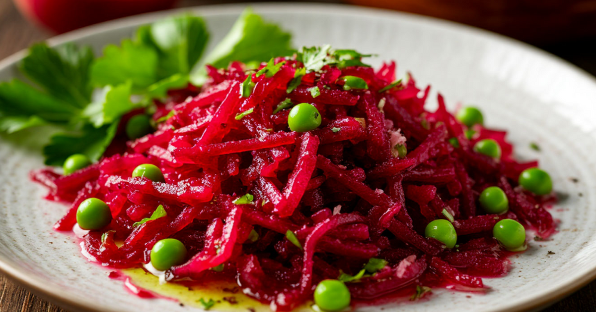 Свекольный салат за 10 минут: проще и вкуснее в...