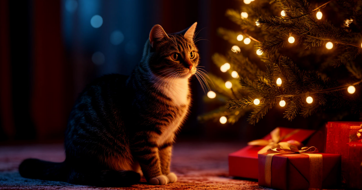 Кошка и Новый год: что срочно убрать из дома ра...
