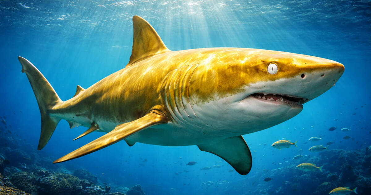 У берегов Коста-Рики поймана редкая золотая акула-альбинос с белыми глазами У побережья Коста-Рики рыбаки выловили крайне р...