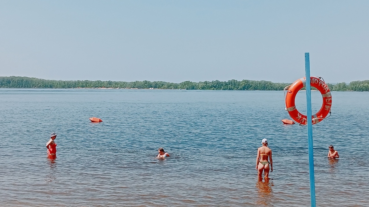 В Самарской области волжская вода резко прогрелась - до 23,2 градусов у Сызрани За несколько дней вода в Волге стала теплее сра...