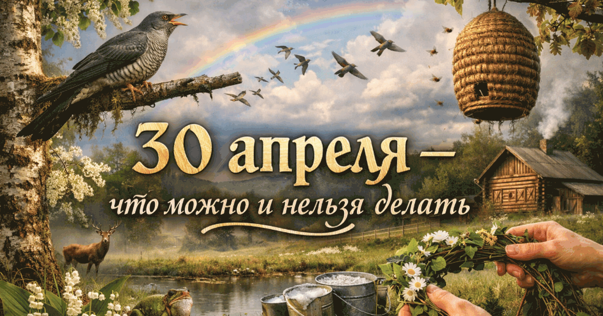 30 апреля в народной традиции считался «переход...