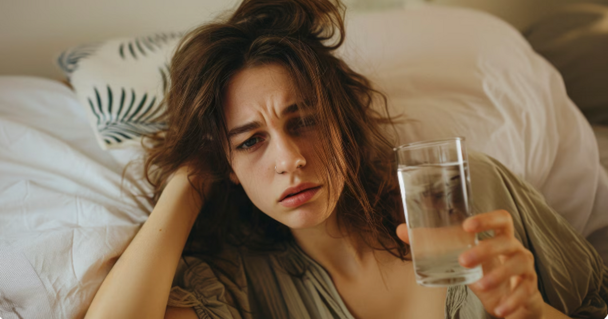 Обильное употребление воды после алкоголя не пр...