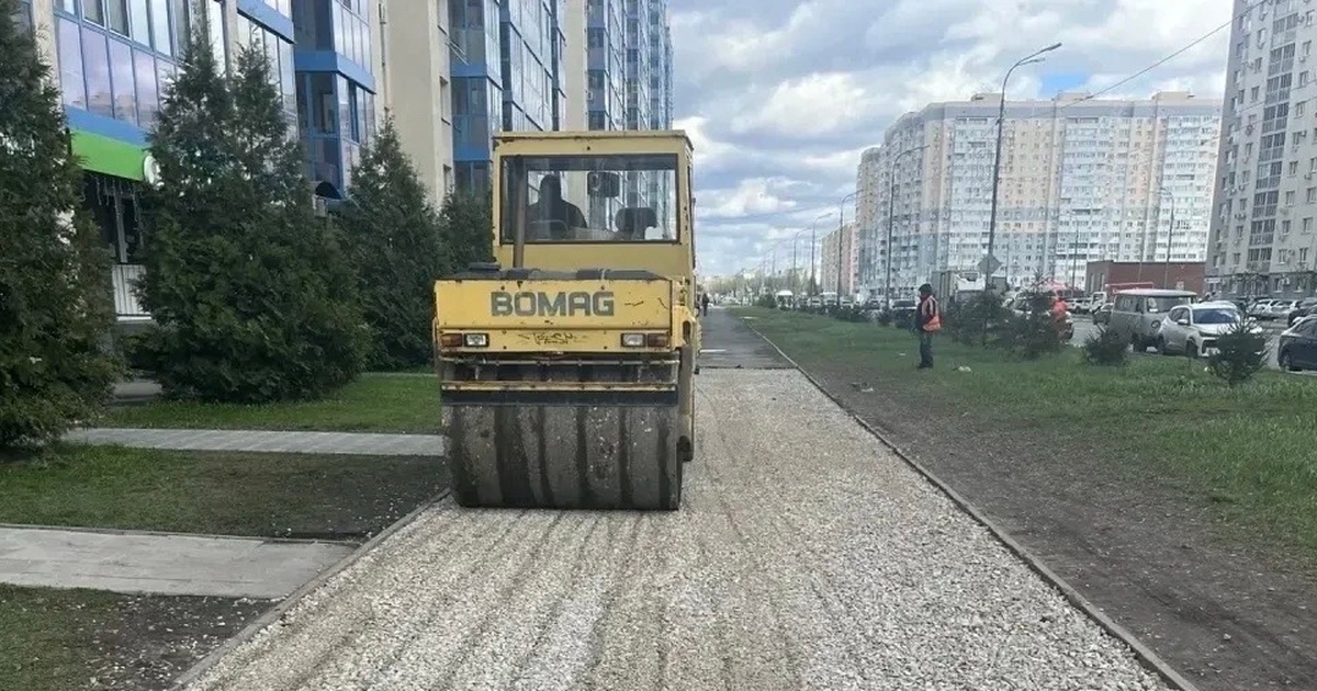 В Самаре продолжаются работы по благоустройству...
