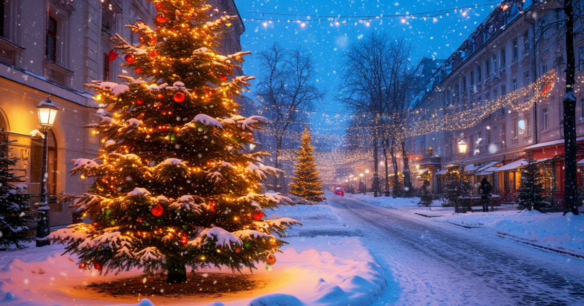 Новогодняя ночь в Самарской области: снег, моро...