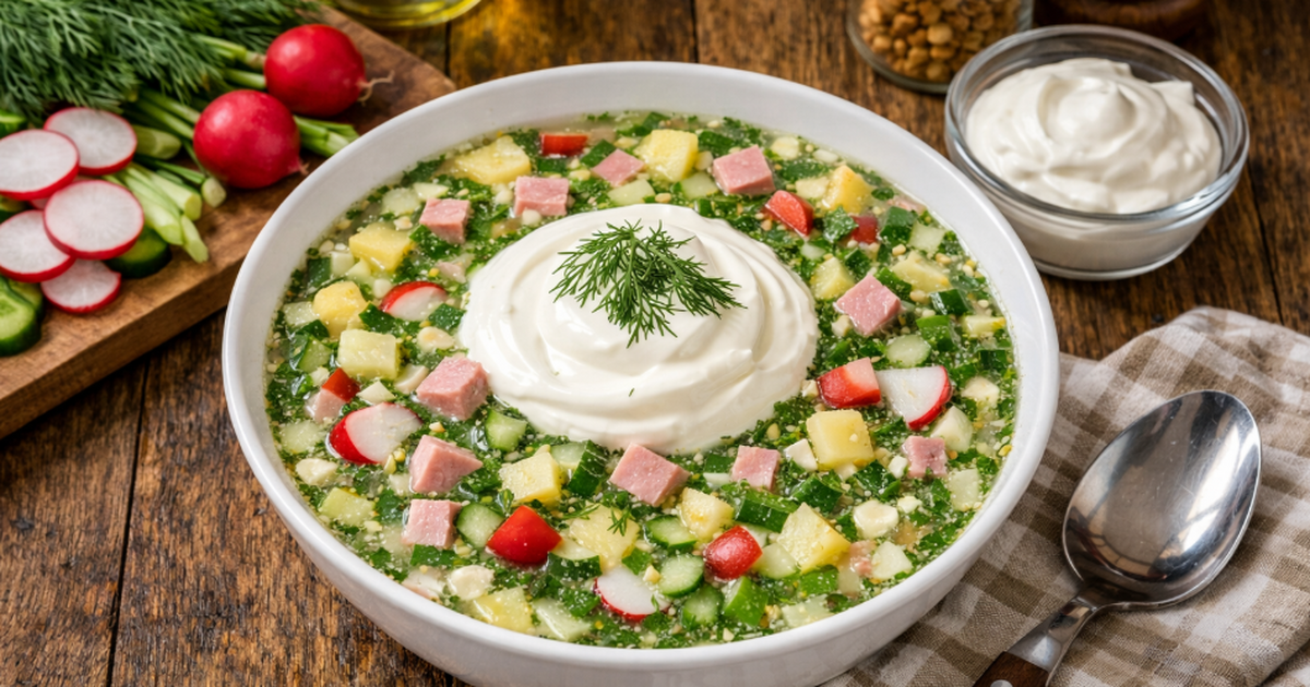 Идеальная окрошка на квасе: рецепт, который все...