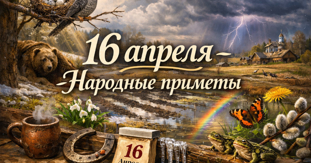 Народные приметы на 16 апреля 2026: что категорически нельзя делать в этот день 16 апреля: что нельзя делать, чтобы не накликат...