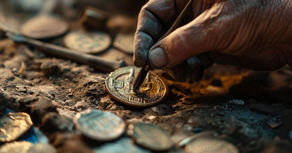 Во Франции нашли три амфоры с десятками тысяч монет Галльской империи Раскопки Национального института превентивных а...