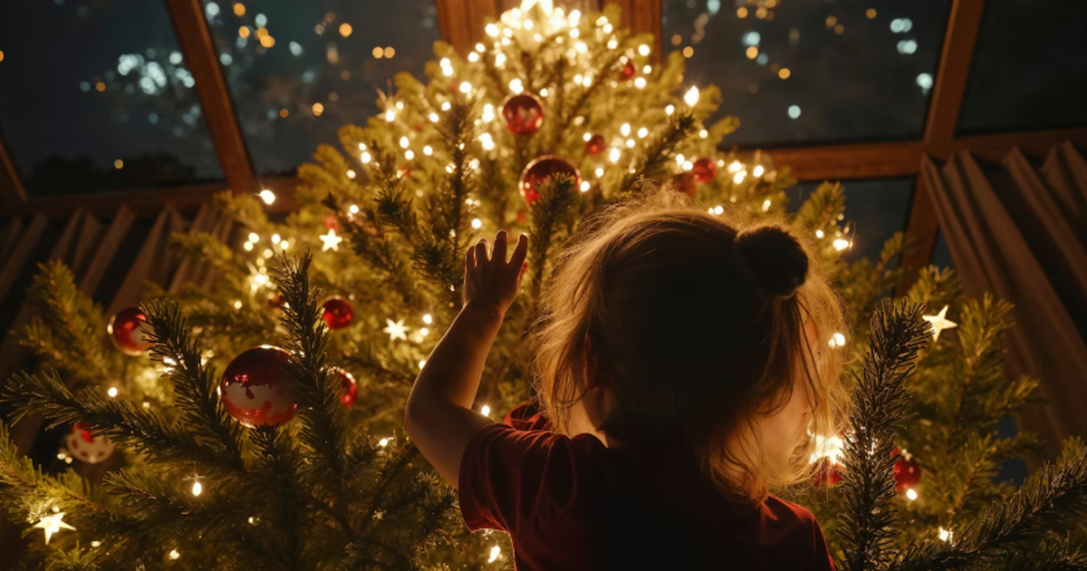 Новогодние гирлянды и другая праздничная подсве...