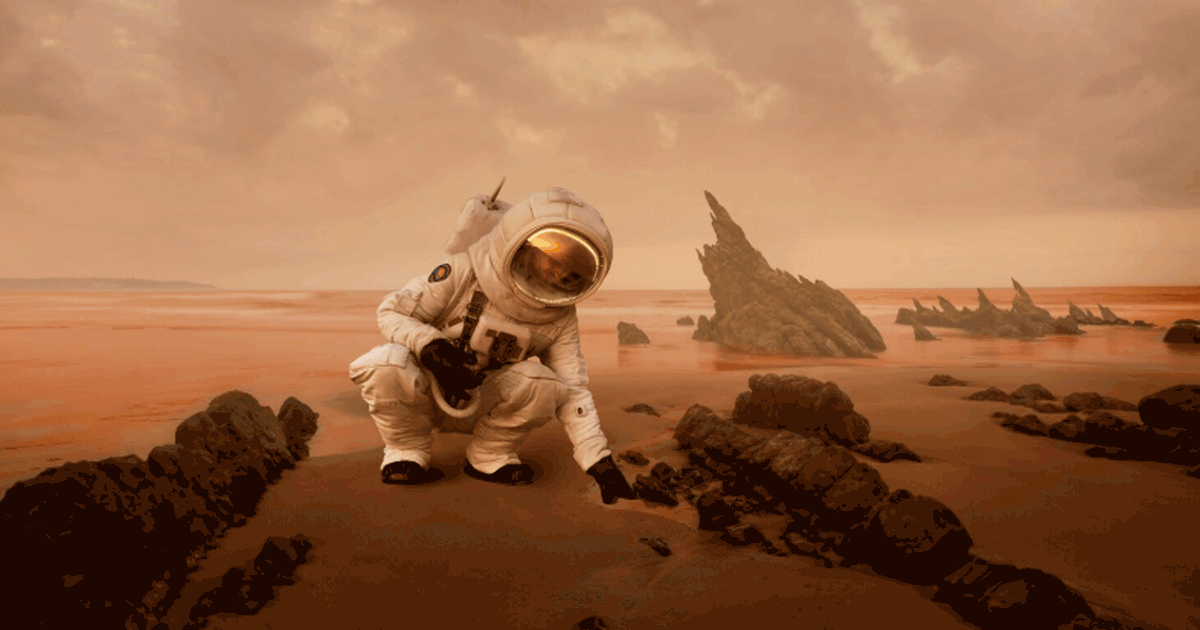 Ученые предложили новый маршрут полета на Марс,...